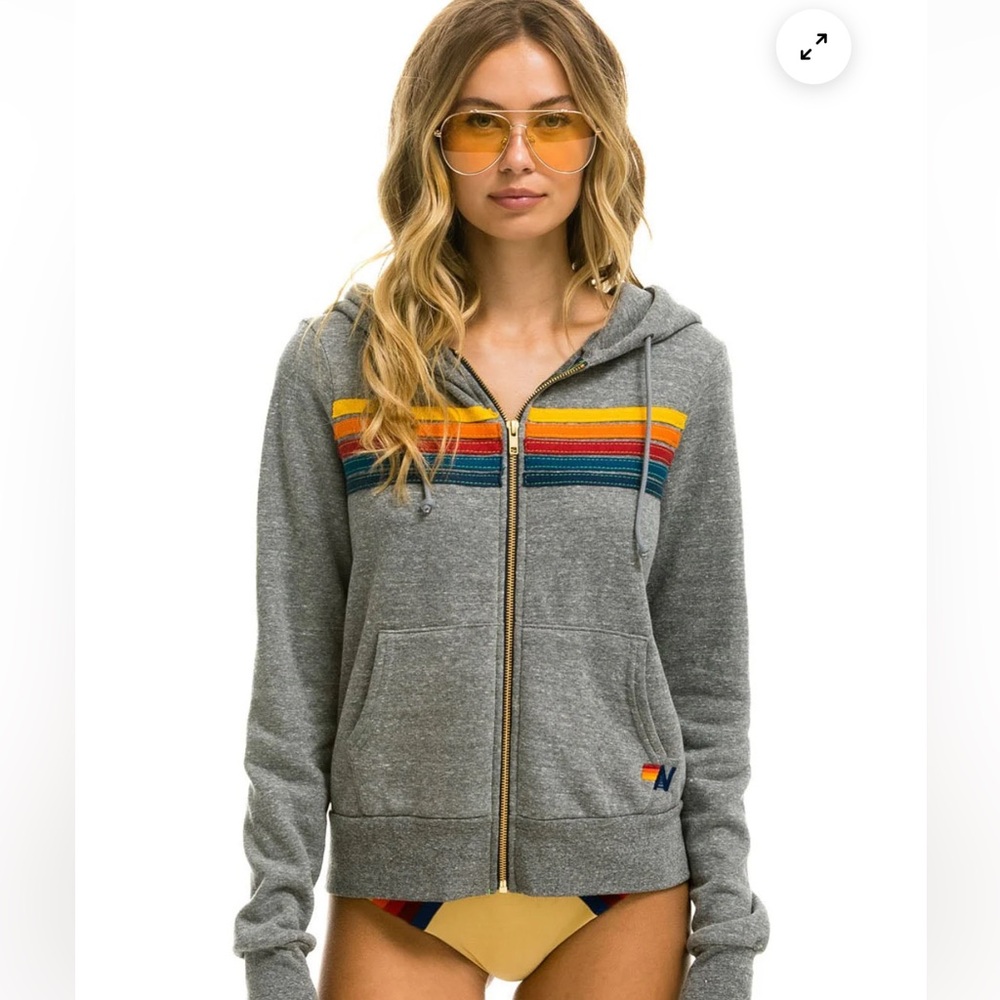 Aviator Nation Five Strip Hoodie